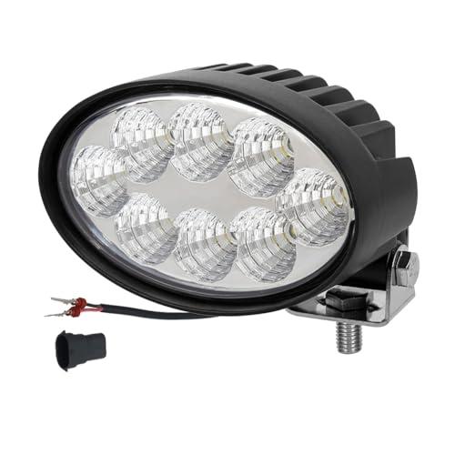 Hooma Faro da Lavoro LED Ovale per Trattore 40W 12V/24V compatibile con John Deere e CAT