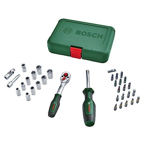 Bosch Set da 34 pezzi di cricchetti/bussole da 1/4