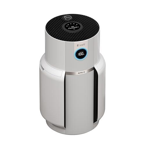 Shark NeverChange fino a 5 anni Purificatore d’aria MAX, copertura grandi ambienti 130 m², filtro HEPA durata di 5 anni, cattura il 99,97% allergeni, modalità automatica, display LED, bianco HP300EU