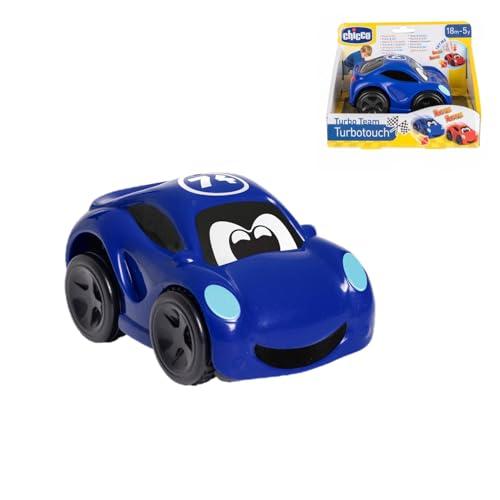 Chicco Turbo Touch Auto da Corsa, Macchinina Giocattolo per Bambini, con Suoni Realistici, Effetto Vibrante, Fino a 8 Metri di Distanza, Auto Sportiva, Colore Blu, Macchinine per Bambini, 2 Anni+