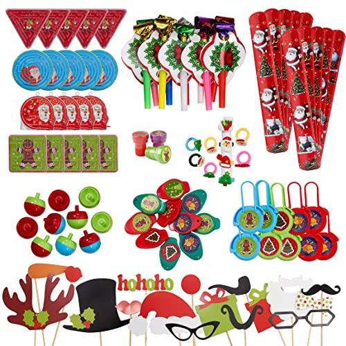 THE TWIDDLERS - 100 Pezzi Giocattoli per Feste di Natale per Bambini/ Robusto e Non Tossico /Regalini per Calendario Avvento, Compleanni ,Pignatta