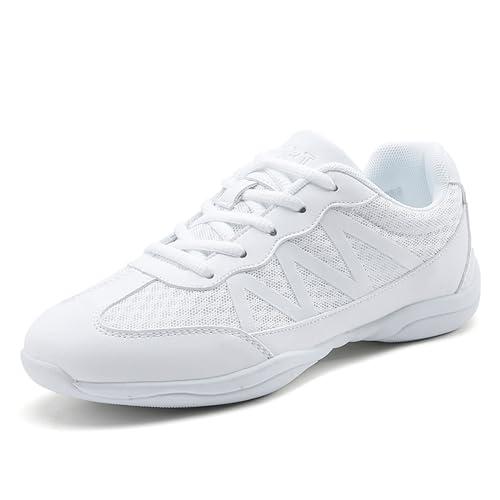 Scarpe da Ginnastica da Donna Cheerleader, da Donna, per Allenamento Atletico, Tennis, Camminata, Competizione, Bianco 40 EU