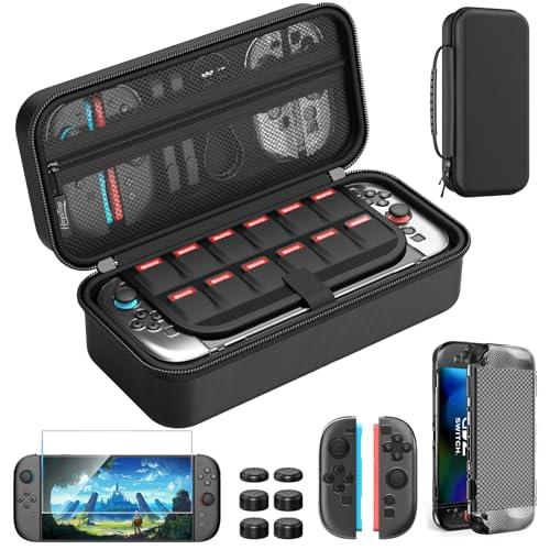 HEYSTOP Custodia per Nintendo Switch 2 Kit di Accessori Custodia da Viaggio Switch 2, Switch 2 Dockable Cover Protettiva con Protezione Dello Schermo Switch 2 per Console Nintendo Switch 2