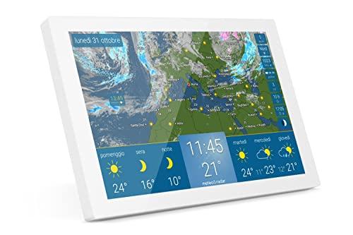 meteo & radar home 2 - Stazione meteorologica wireless per interni - Facile da usare, previsioni del tempo su display a colori, allerte meteo, radar precipitazioni, vento e temperature
