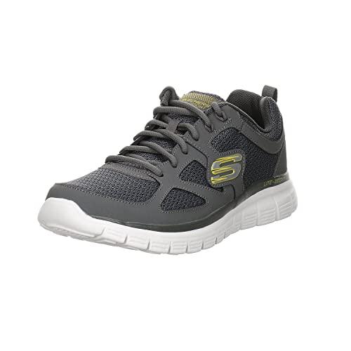 Skechers Burns- Agoura Uomo Scarpe da ginnastica, Grey, 44 EU