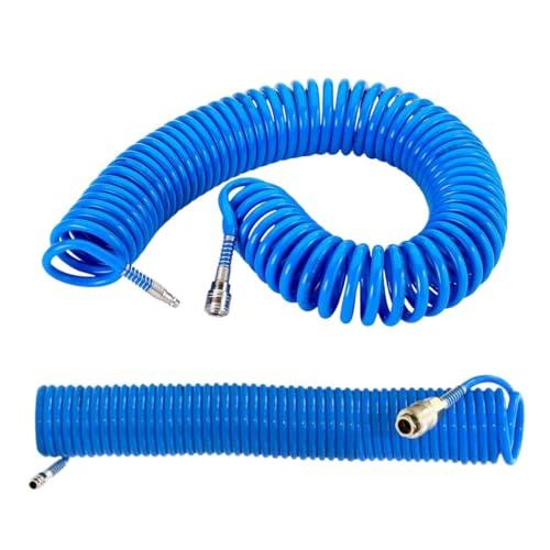 A.M.C. Tubo Aria Compressa 20 Metri Flessibile per Compressore Attacco Rapido