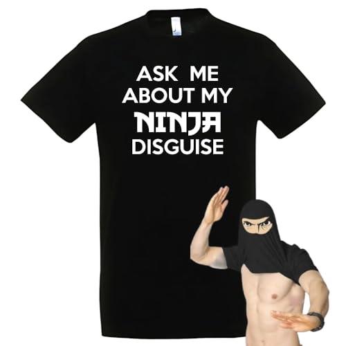 T-shirt in cotone con frase 