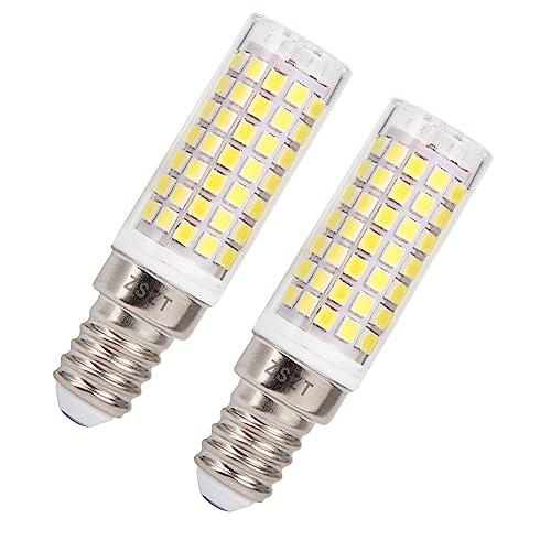 ZSZT Lampadine per cappa cucina LED E14 8W, Equivaleni a 75W Bianco Freddo 6000K AC220-240V Piccola vite di Edison, compatte nelle dimensioni, 2 Pezzi