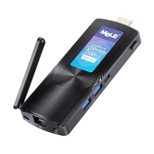 Mele PCG02 Fanless Mini PC Stick, Celeron J4125 8GB 128GB Stick Computer Desktop Micro, Supporto HDMI Wi-Fi5 Gigabit Ethernet, BT4.2 per Ufficio Aziendale Industriale Casa Media IoT.