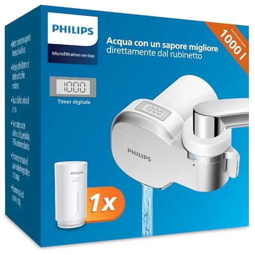Philips Water Ontap Filter AWP3705P1/10 MICROFILTRAZIONE con DISPLAY DIGITALE, capacità di filtrazione 1000 L