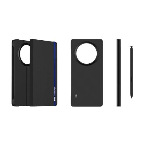 TCL Magnetic Flip Cover e stylus elettromagnetico NXTPAPER 60 Ultra, Custodia protettiva, Scrittura come su carta, Ultra-bassa latenza, Sensibile alla pressione, Nero