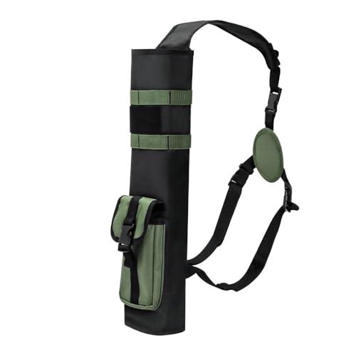 DONGKER Faretra per Frecce, Borsa Freccia Regolabile con Gancio e Passante, Porta Frecce Posteriore per Caccia, Esercizi di Destinazione
