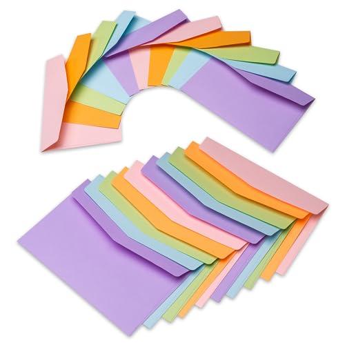 Noa Home Deco 40 Pezzi Buste per Biglietto 16 x 11 cm Colorate Piccole C6, Carino Regalo di Nozze, Forniture Festa di Compleanno, 5 colori