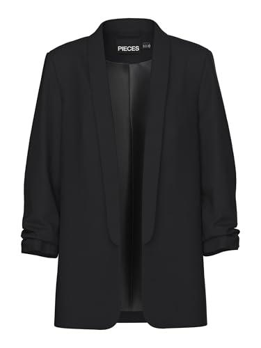 PIECES Pcboss 3/4 Blazer Noos, Blazer Donna, Nero (Black Black), XL