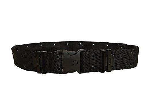 ALGI Cinturone Tattico H 5,50 cm con Fibbia di sicurezza Nero (L/XL)