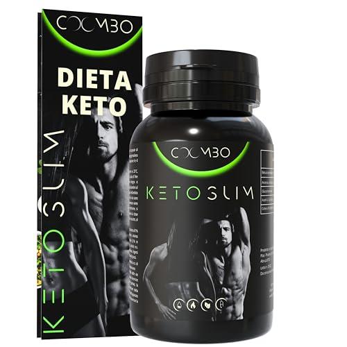 Ketoslim Keto Brucia Grassi Potenti Veloci, Drenante Forte Dimagrante con Keto Diet, Integratori per dimagrire velocemente con Glucomannano, Carnitina, Bromelina, Betulla Made in Italy