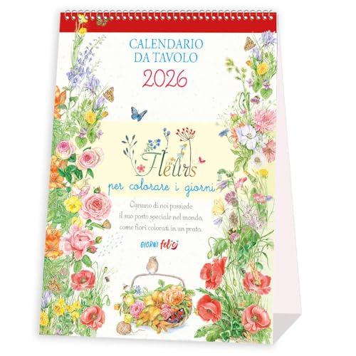 Fleurs per colorare i giorni. Calendario da tavolo 2026