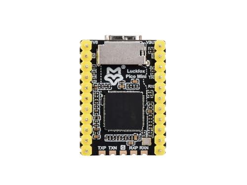 Waveshare Luck-fox Pico Mini B with Flash with Pre-soldered Header RV1103 Linux Micro Development Board, Integrates Arm Cortex-A7/RISC-V MCU/NPU/ISP Processors
