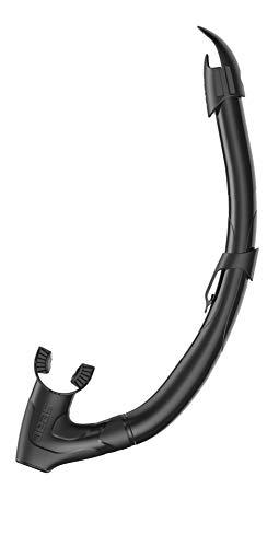 SEAC Fast WV, Snorkel con Top Anti-Splash e Valvola di Scarico Unisex Adulto, Nero/Nero, Standard