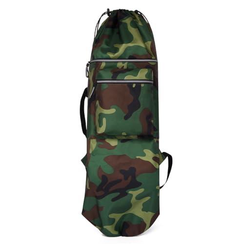 Borsa Impermeabile per Skateboard e Longboard - Zaino Portatile da Trasporto (Verde)