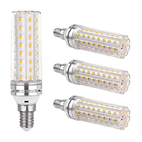 Lampadina Mais E14 LED 12W, 220-240V, Non Dimmerabile, 1200LM Bianco Caldo 3000K, Equivalente 100W Incandescenza, Lampadina LED E14 Mais per Lampadario/Lampada da Tavolo/Lampada da Parete, 4 Pezzi