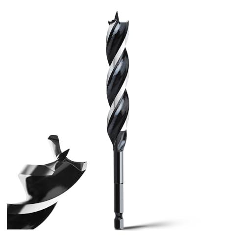 MOXPIFY Punta per legno, 18 x 155 mm, per legno tenero, legno duro con punta di centraggio e codolo E 9,5