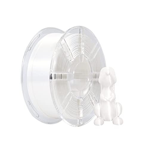 iBOSS PLA+ Shiny Silk 3D Printer Filamento 1,75 mm, Filamento Silk PLA+ 1,75 Dimensional Accuracy +/- 0,02 mm, bobina da 1 kg (2,2 lbs) per stampanti 3D FDM (bianco seta)