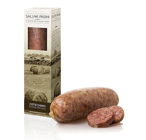 Cotechino Fresco da Cuocere Salumi Pasini® | 500 gr | 100% Carne Italiana | Senza Glutine e Lattosio