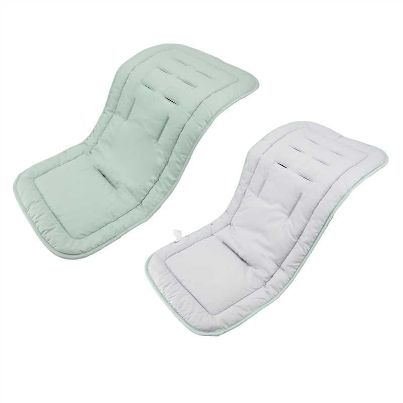 Miracle Baby Riduttore Passeggino Universale Neonato,Copriseduta per Passeggini,Morbido & Reversibile in Puro Cotone Copri Seggiolino Auto,Infant Cuscino Pad (Verde chiaro)