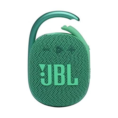 JBL CLIP 4 ECO Speaker Bluetooth Portatile, Cassa Altoparlante Wireless Compatta con Moschettone e Materiali Riciclati, Resistente ad Acqua e Polvere IP67, fino a 10 h di Autonomia, USB, Verde