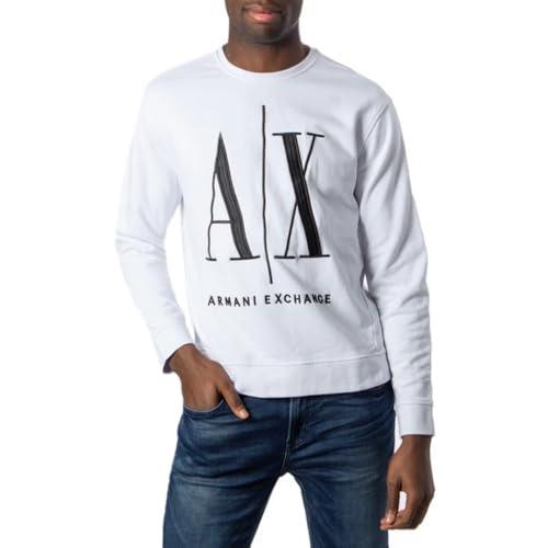 ARMANI EXCHANGE Icon Project, Felpa Uomo, Bianco (White 1100), M