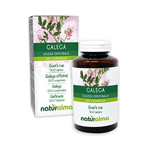 Galega (Galega officinalis) erba con fiori Naturalma - 150 g - 300 compresse - Integratore alimentare - Naturale e Vegano