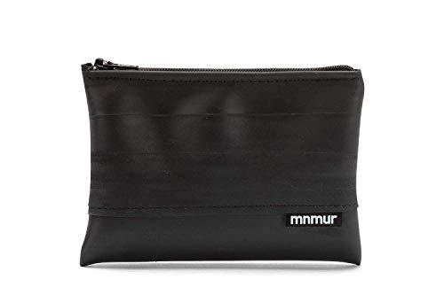 MNMUR Porta monete euro uomo donna piccolo - Portaspiccioli da uomo e da donna - In camera d'aria riciclata con zip nera, Dimensioni CM 13 x 9 (Fatto a mano in Italia)