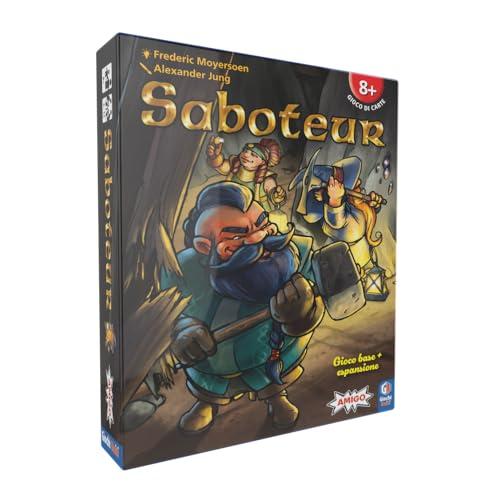 Giochi Uniti - Saboteur, Nuova Edizione, Gioco da Tavolo, 2-12 giocatori, 8+ Anni, GU843, Edizione Italiana
