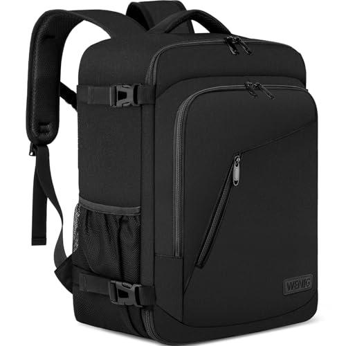 Zaino 40x30x20 Bagaglio a Mano 40x30x20 per Wizzair Zaino da Viaggio Aereo 24L Borsa da Cabina per Voli con Caricatore USB per Trekking Lavoro Nero