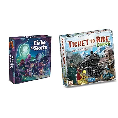 Asmodee - Fiabe di Stoffa - Gioco da Tavolo Collaborativo di Avventura, 2-4 Giocatori, 8+ Anni, Edizione in Italiano & - Ticket to Ride Europa - Gioco da Tavolo per Tutta la Famiglia, 2-5 Giocatori