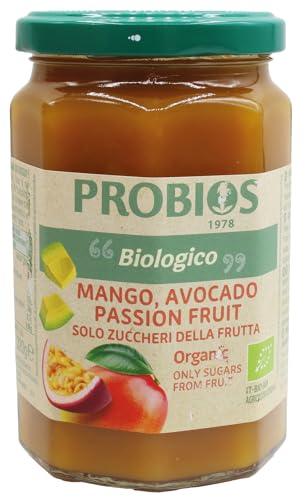 Probios Composta Mango Avocado E Passione - Composta Frutta Senza Zucchero Senza Glutine - Naturalmente Dolce e Deliziosa - 320g