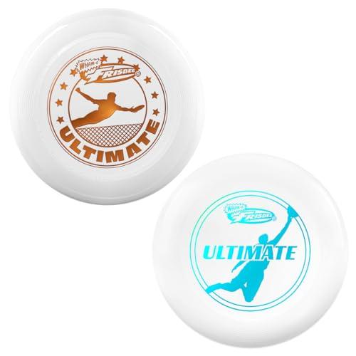Wham-O Frisbee Disco Volante Ufficiale Ultimate 175g, 27.31cm, Allenamento Professionale, per competizioni e Divertimento all'aperto -2 Pack