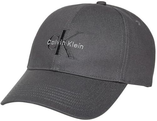 Calvin Klein Uomo Cappellino Embroidery Baseball Cap Ricamato, Grigio (Charcoal Gray), Taglia Unica
