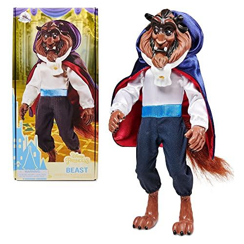 Disney Store Bambola Ufficiale Classica per Bambini La Bestia, La Bella e la Bestia, 32 cm, Completamente posizionabile con Coda soffice, Testa scolpita e criniera - per Bimbi dai 3 Anni in su