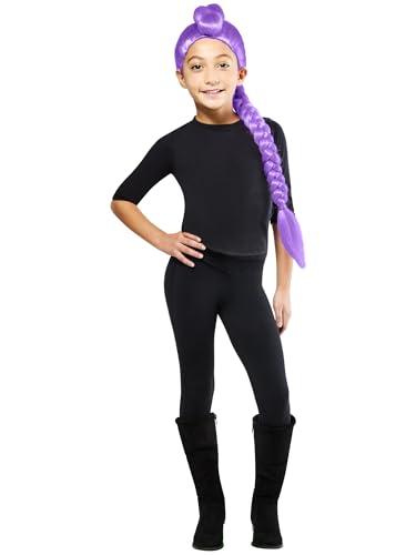 RUBIES PARRUCCA RUMI per bambina, ragazze, k-pop- Rumi, netflix, parrucca, licenza ufficiale Netflix, demon hunters, huntrix, per carnevale, feste e cosplay