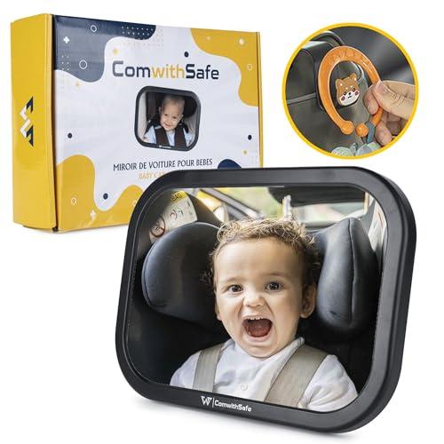 Specchio Auto Sicuro Per Bambini - Specchio Infrangibile, Regolabile a 360° - Installazione Rapida - Visione Chiara Ampia Per Un Monitoraggio Completo