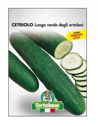 Sementi orticole di qualità l'ortolano in busta termosaldata (160 varietà) (CETRIOLO LUNGO VERDE DEGLI ORTOLANI)