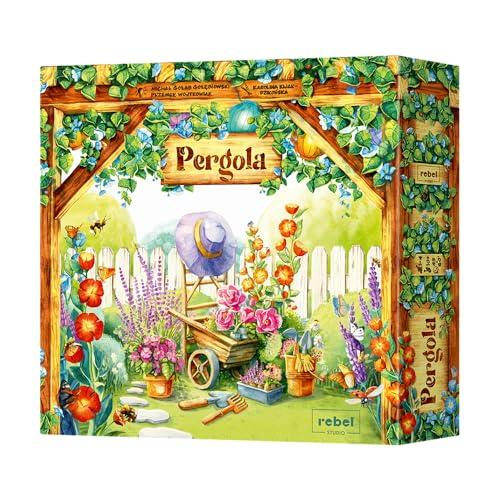 Asmodee Pergola Gioco da Tavolo a tema Giardinaggio, Gioco Strategico per 1-4 giocatori con Modalità Solitario, Gioco per Adulti e Bambini a partire dai 10 anni, 45-60 min, Versione Italiana
