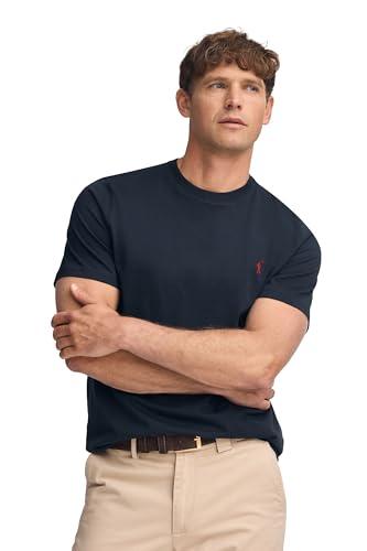Polo Club Maglietta Basic Blu Cotone con Logo Ricamato Uomo - T-Shirt for Men
