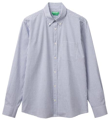 United Colors of Benetton Camicia 52MCUQ04B, Bianco, M Uomo