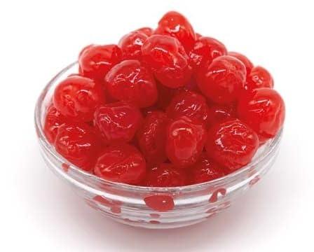 600g Ciliegie Intere Candite Rosse Romeo. Frutta Italiana Naturale al 100%. In vasetto richiudibile da 600 grammi. Senza Solfiti.