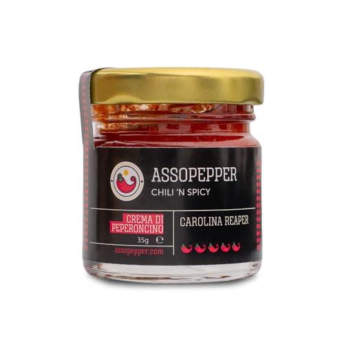 CREMA DI PEPERONCINO CAROLINA REAPER 35gr PEPERONCINO AL 99,9% ATTUALE WORLD RECORD PIU PICCANTE