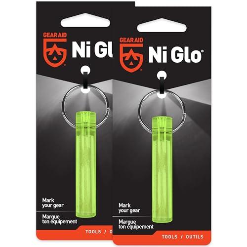 Gear Aid Portachiavi unisex Ni Glo, 5,1 cm, luminoso, per campeggio, pesca subacquea e pesca notturna, giallo, 5,1 cm