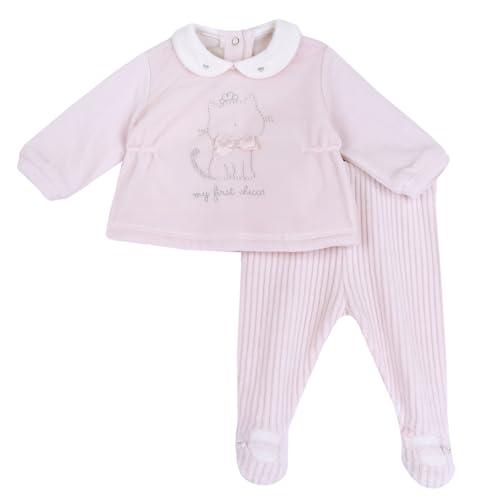 Chicco Coprifasce E Ghettina In Ciniglia, Pigiamino per bambino e neonato Unisex - Bimbi 0-24, Rosa (1), 3 mesi